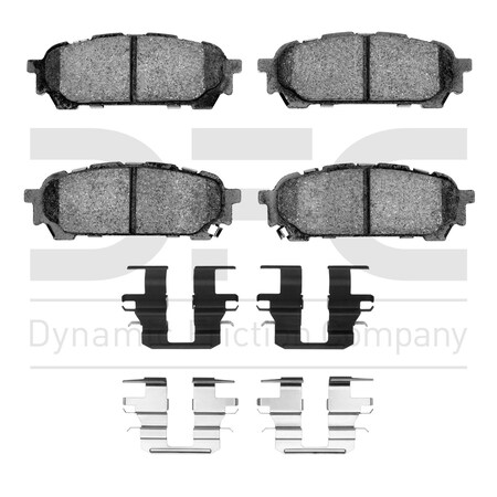 Dynamic Friction Co 3000 CERAMIC BRAKE PADS W/HDW 1310-1004-01